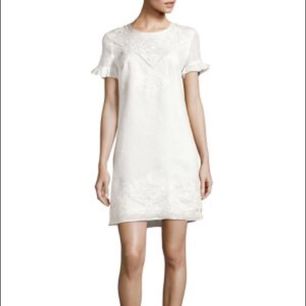 Karl Lagerfeld Eyelet Linen dress - Picture 3 of 5